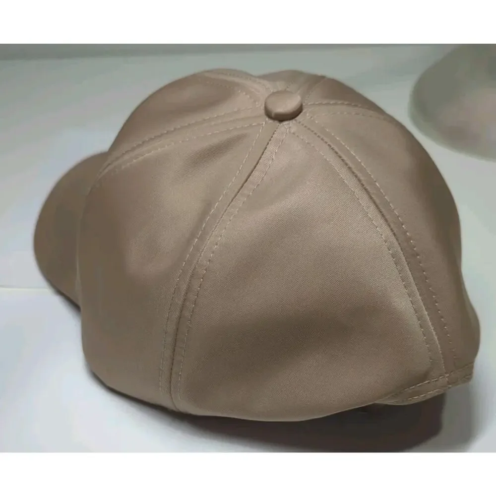 Alo Yoga Satin Off Duty Cap Baseball Hat Limited Edition Taupe